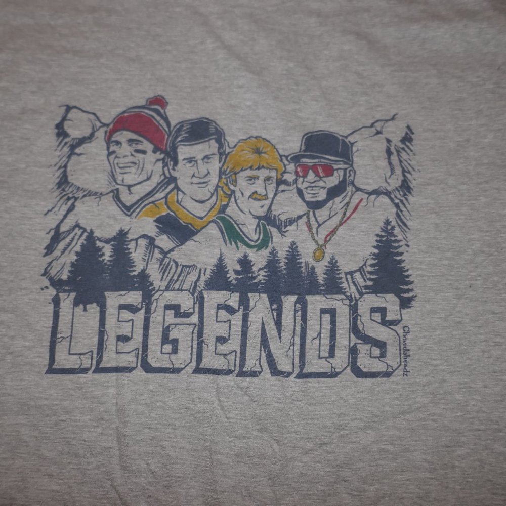 MENS 2XL BOSTON CELTICS RED SOX PATRIOTS TOM BRADY LARRY BIRD BOBBY ORR T SHIRTS